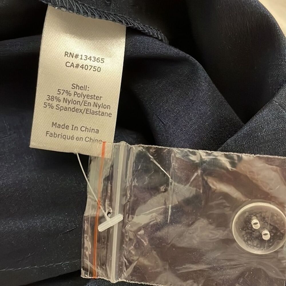 Sigrid Olsen Signature Navy Blue Pants Womens 8 NEW - Picture 9 of 15